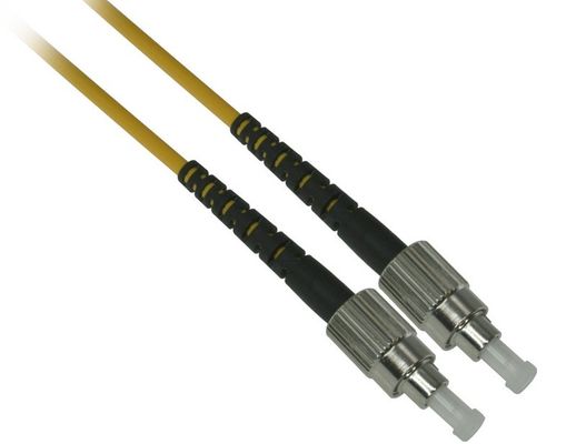 China 3.0mm Yellow FC Fiber Optic Patch Cables Simplex Singlemode LSZH Sheath supplier