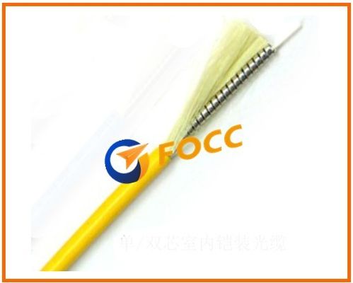 China Custom Armored Fiber Optic Cable In Pigtail and Patch Cable , PVC 3.0mm supplier