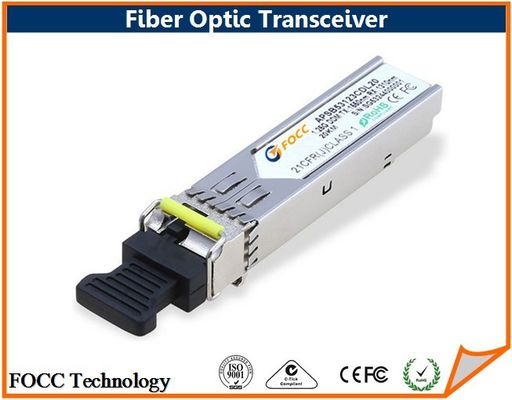China Fiber Optic Single Fiber SFP Transceiver supplier