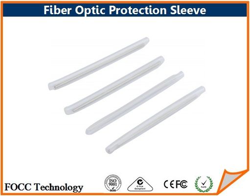 China Custom Single Fiber Optic Protection Sleeve Of 304 Steel Rod , White Color supplier