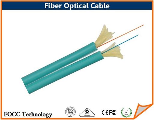 China Teal Zipcord Indoor Fiber Optical Cable supplier