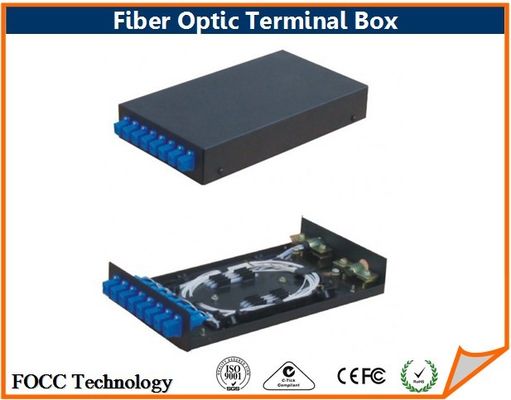 China 8 Core Indoor Fiber Optic Terminal Box / Fiber Optic Distribution Box for FTTH Network supplier