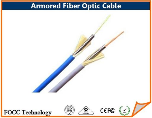 China Round Tight - Buffered Armored Fiber Optic Cable For Optical Device / Equipment supplier
