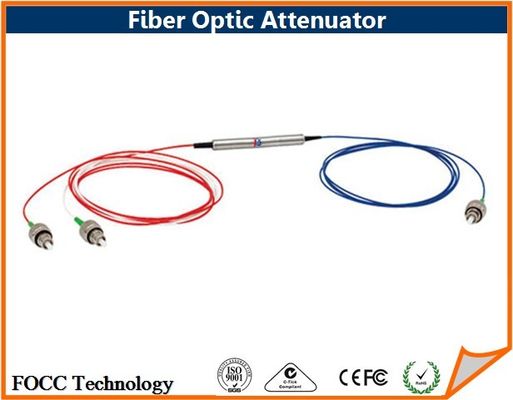 China Inline Fixed Value Fiber Optic Attenuator Single Mode With ST FC SC LC Connector supplier