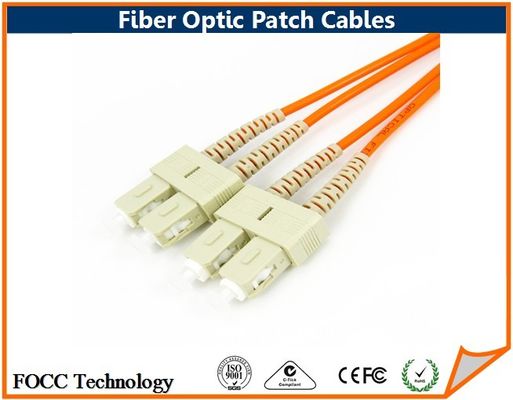 China Duplex SC to SC Multimode Fiber Optic Patch Cable Terminated Types For Network supplier