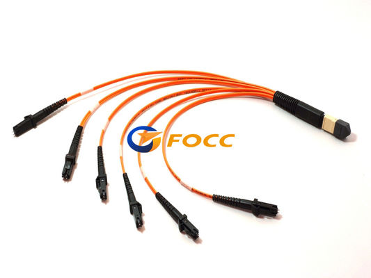 China 12 Cores OM3 MPO MTP MTRJ Direct Harness Cable Multi Fibers Solution supplier