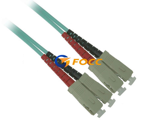 China OM3 Multimode SC SC Duplex 10GB Optical Fibre Cables 10 Meter supplier
