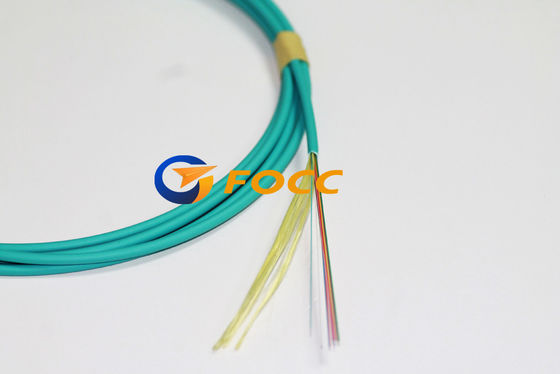 China 3.0mm Aqua Mini Type Fiber Optic Jumper Cable For MTP MPO Assemblies supplier