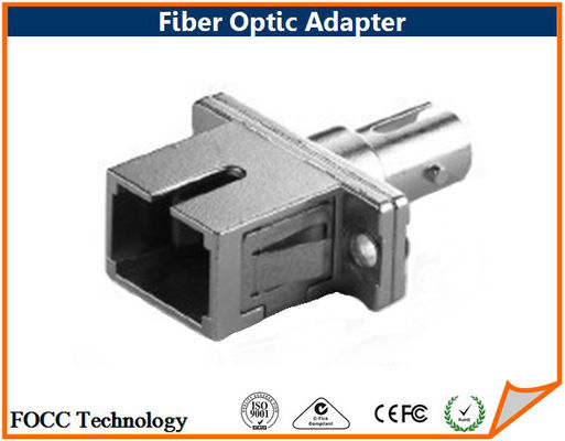 China Square Fiber Optic Hybrid Adapters , SC to ST Adapter With Rectangular Flange supplier