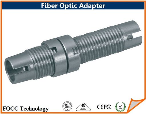 China High Precision CATV DIN Optical Fiber Adapter , Threaded Size / 2 Nuts Attached supplier