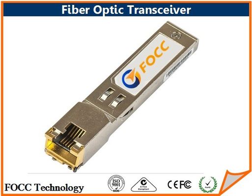China RJ45 Copper Fiber Optic Transceiver 1.25G SFP Optical Module With Router And Switch supplier