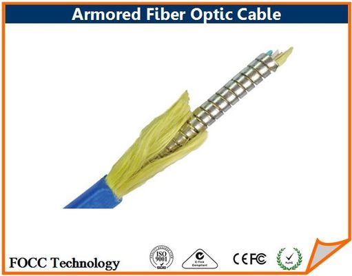 China Underground Armored Fiber Optic Cable Compatible Connector , Fiber Optical Cables supplier