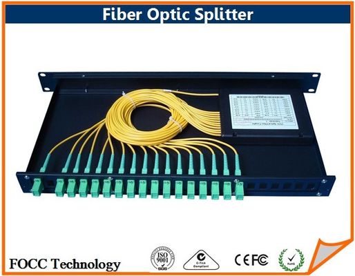 China Broadband OM3 Fiber Optic Splitter , Multi Mode Fused Coupler With Various Connectors supplier