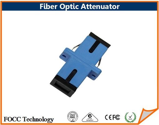 China High Power 10db Fiber Optic Attenuator SC UPC Plastic Body For Network supplier